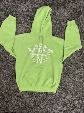 Gildan Lime Green Northwoods Zip-Up Hoodie